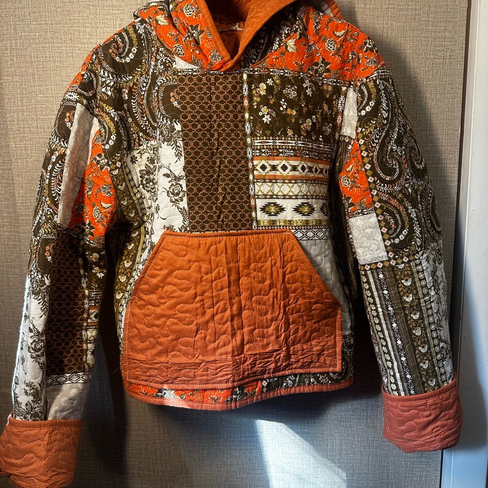 Handmade quilt hoodie